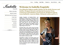 Isabella Exquisite  web site screenshot