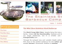 Stainless Steel Barbecue Company web site screenshot