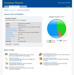 Email Metrics Screenshot